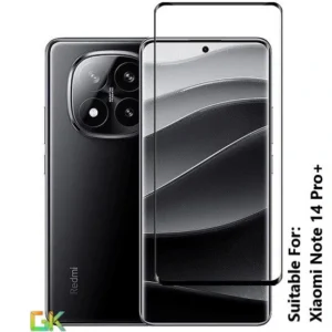 محافظ صفحه نمایش شیائومی مدل Redmi Note 14 Pro گلس خمیده فول چسب