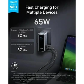 پاوربانک 65 وات انکر مدل A1339 ظرفیت 9600 میلی آمپر ساعت